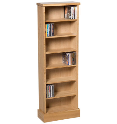 Hallowood Furniture Waverly Oak CD Rack