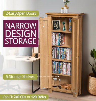 Hallowood Furniture Waverly Oak DVD Cabinet