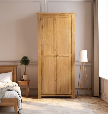 Hallowood Furniture Waverly Oak Full Hanging Wardrobe