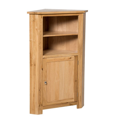 Hallowood Furniture Waverly Oak Medium Corner Display Unit