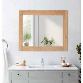 Hallowood Furniture Waverly Oak - Oak Framed Mirror (MIR930)