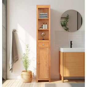 Hallowood Furniture Waverly Oak Tall Bathroom Cabinet