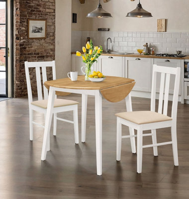 Hallowood Furniture Large Round Kitchen Table Set Hallowood