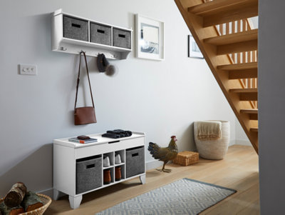 Hallway storage online ottoman