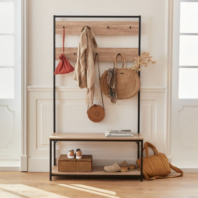 Coat hooks with online shelf b&q