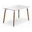 Halo 4 or 6 seating Dining Table Single, White