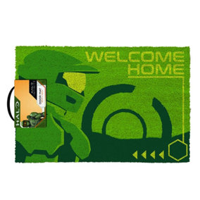 Halo Infinite Welcome Home Door Mat Green (One Size)