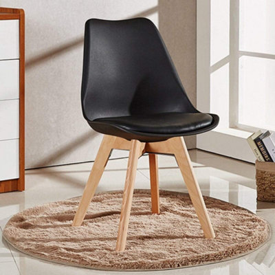 Halo Round Dining Set with White Table and 2 Black Chairs