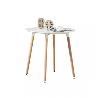 Halo Round Dining Table Single, White