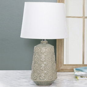 Halston Vintage Style Ceramic Bedside Night Lights Table Lamp