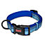 HALTI Collar, Size X-Small, Blue, Best Comfy Dog Collar, Premium Puppy Collar, Nylon, Neoprene-Padded, Reflective