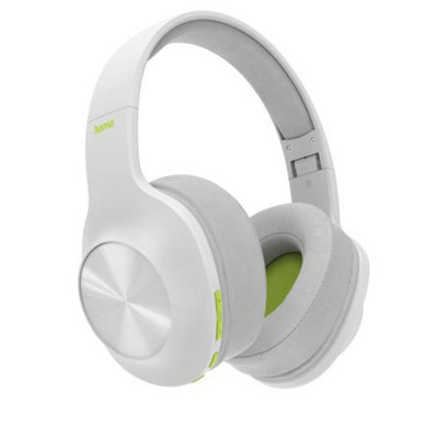 HAMA SPIRIT CALYPSO WHITE OVER-EAR FOLDABLE BLUETOOTH HEADPHONES WITH BASS BOOST