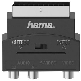 HAMA - Video Adaptor S-VHS/RCA/SCART with IN/OUT Switch