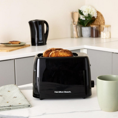 Hamilton Beach, Essentials Kettle & Toaster Set, Black, HBESSB
