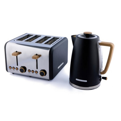 Hamilton Beach, Kettle Toaster Set, Scandi Collection, Matte Black