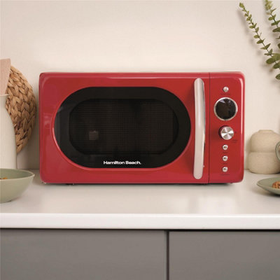 Hamilton Beach Microwave Retro Red