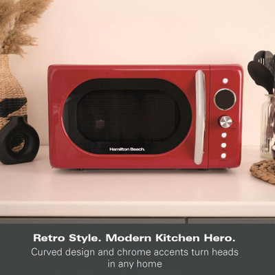 Hamilton Beach Microwave Retro Red