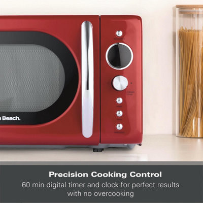 Hamilton Beach Microwave Retro Red