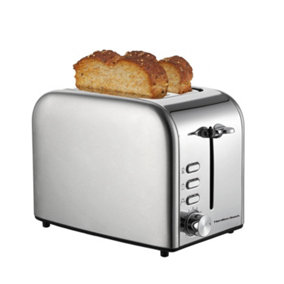 Hamilton Beach Rise 2 Slice Brushed & Polished Stainless Steel Toaster