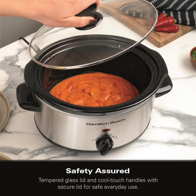 Hamilton Beach 'The Comfort Cook' 3.5L Silver Slow Cooker