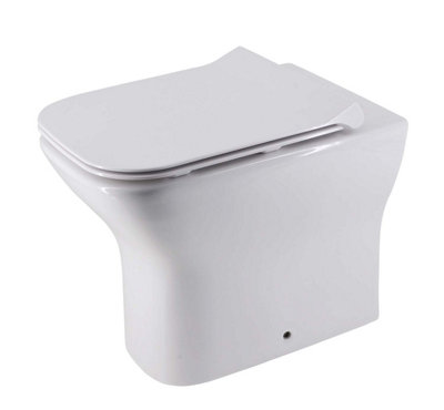 Hamilton Ceramic Back to Wall Toilet Includes Soft Closing Seat Quick Release Hinges & Cistern