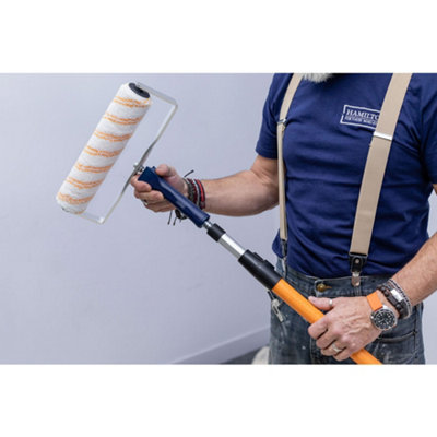 Hamilton Florida Walls & Ceiling 12 & 4 inch Emulsion Roller Kit With Extension Pole (12 Piece)