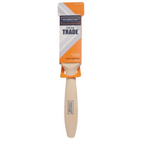 Hamilton For The Trade Flat Paint Brush Orange/White (1.5in)