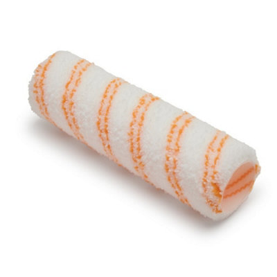 Hamilton For The Trade Medium Pile Paint Roller Sleeve White/Orange (One Size)