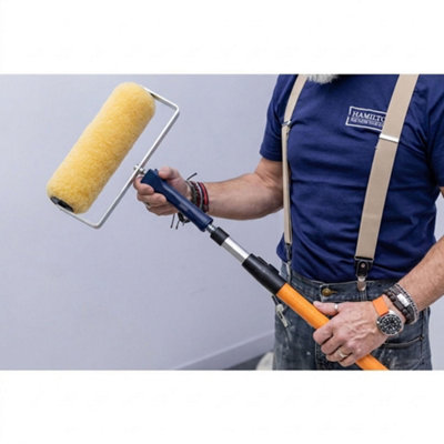 Hamilton Indiana 12 inch Masonry Long Pile Paint Sleeve & Double Arm Roller Frame