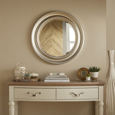 Hamilton Round Wall Mirror - Champagne H 66cm X W 66cm | DIY at B&Q