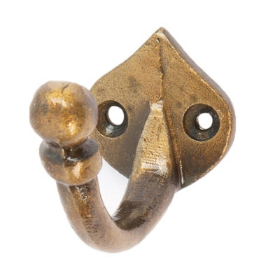 Hammer & Tongs Arrow Head Hook - W35mm x H40mm - Brass