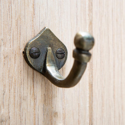 Hammer & Tongs - Arrow Head Hook - W35mm x H40mm - Brass - 6