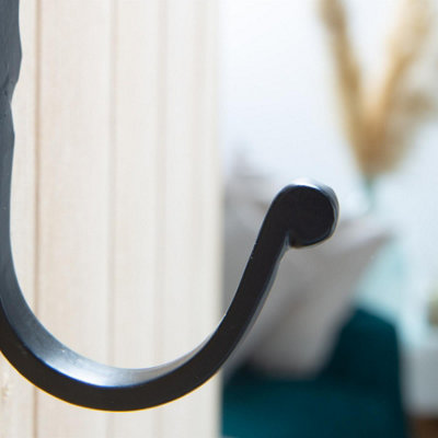 Hammer & Tongs Arrowhead Coat Hook - W55mm x H140mm - Black