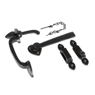 Hammer & Tongs Arrowhead Suffolk Latch - H195mm - Black