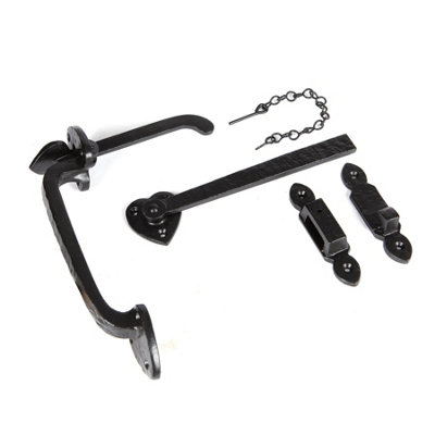 Hammer & Tongs Arrowhead Suffolk Latch - H240mm - Black