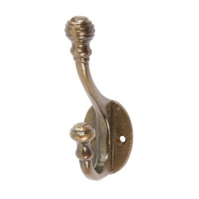 Hammer & Tongs - Ball End Hat & Coat Hook - W30mm x H95mm - Brass