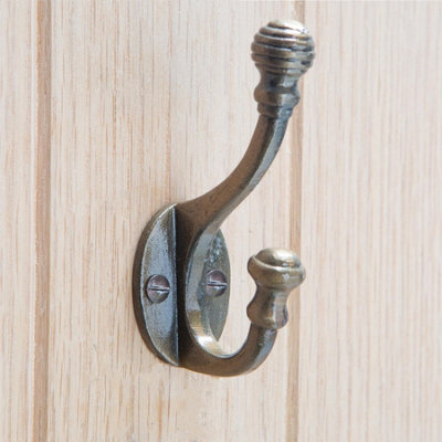 Hammer & Tongs Ball End Hat & Coat Hook - W30mm x H95mm - Raw