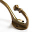 Hammer & Tongs - Ball End Hat & Coat Hook - W35mm x H135mm - Brass