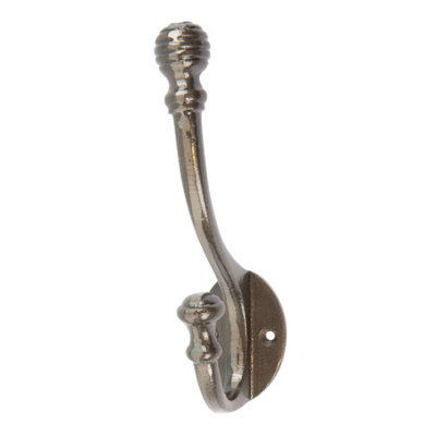 Hammer & Tongs Ball End Hat & Coat Hook - W35mm x H135mm - Raw