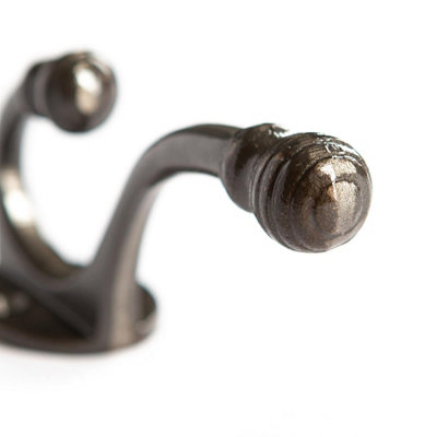 Hammer & Tongs Ball End Hat & Coat Hook - W35mm x H135mm - Raw
