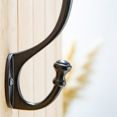 Hammer & Tongs Ball End Hat & Coat Hook - W35mm x H135mm - Raw