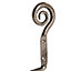 Hammer & Tongs - Curly Iron Toilet Roll Holder - W180mm - Raw