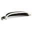 Hammer & Tongs - Curved Cabinet Cup Handle - W130mm x H50mm - Raw