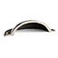 Hammer & Tongs - Curved Cabinet Cup Handle - W95mm x H45mm - Raw