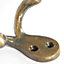 Hammer & Tongs - Double Coat Hook - W70mm x H50mm - Brass