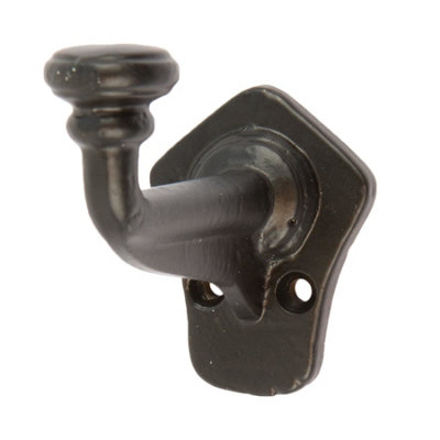 Hammer & Tongs Flat Top Larder Hook - W40mm x H70mm - Black