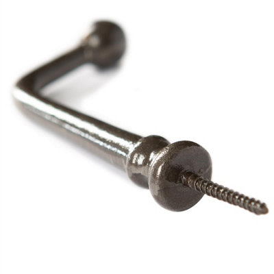 Hammer & Tongs Flat Top Screw Hook - W20mm x H60mm - Raw