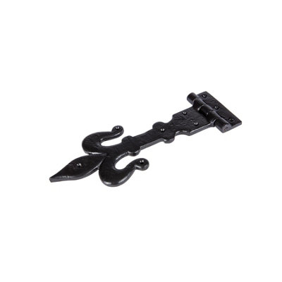 Hammer & Tongs - Fleur De Lis T-Hinge - W310mm - Black