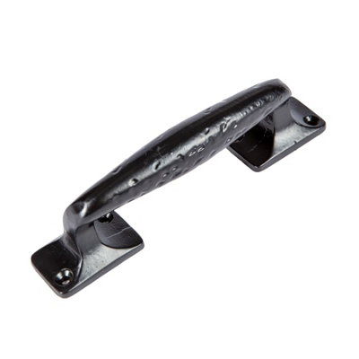 Hammer & Tongs - Forged Barn Door Handle - H150mm - Black