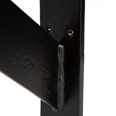 Hammer & Tongs - Gallows Style Scaffold Board Shelf Bracket - D240mm - Black